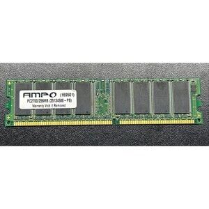 AMP 256MB DDR PC2700 333MHz RAM 35134588-PB 169501 Memory Module 184-Pin